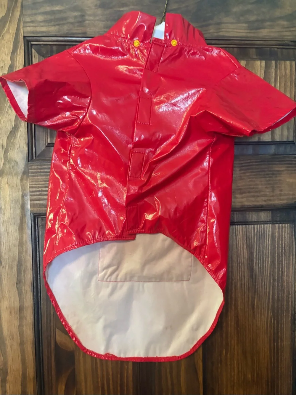 Adorable Red Duckie Dog Raincoat ☔️🐥